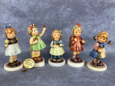 Five TMK 7 Girl Hummels