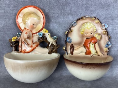 Two TMK 1 Holy Water Fonts