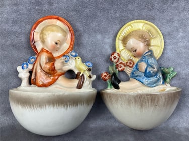 Two TMK 1 Holy Water Fonts