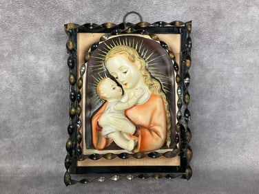 Madonna Plaque Framed No TMK