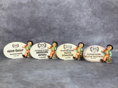 Four M.I. Hummel Service Plaques