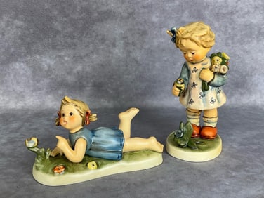 Two TMK 8 Bee Girl Hummels