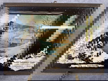 1954 Christiansburg, VA Advertising Thermometer