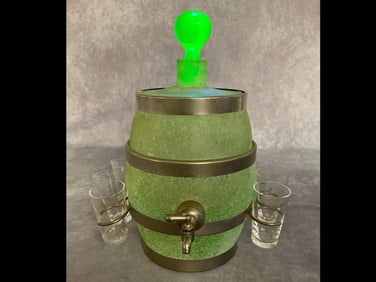 Uranium Sugar Glass Decanter