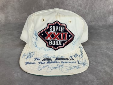 1988 Signed Super Bowl XXII Washington Redskins Hat