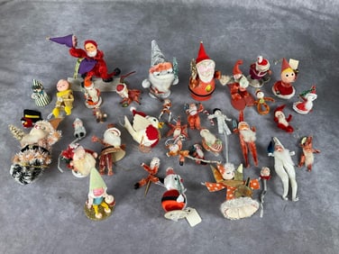 Spun Cotton Chenille Christmas Figures