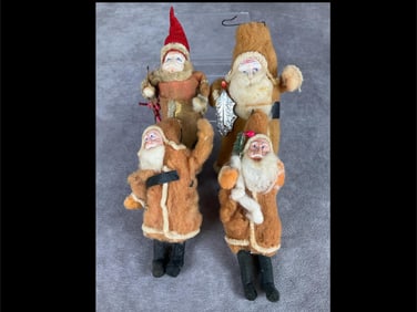 Spun Cotton Father Christmas Ornaments