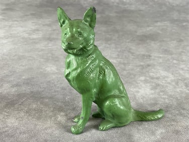 Art Deco Painted Spelter German Shepherd