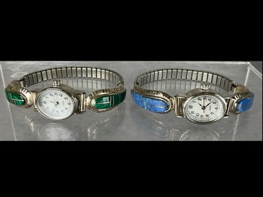 Native American Sterling Wristwatches