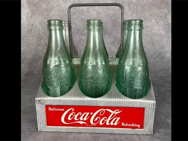 Aluminum Coca Cola Carrier & VA Bottles