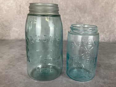 Mason's Patent 1858 Canning Jars