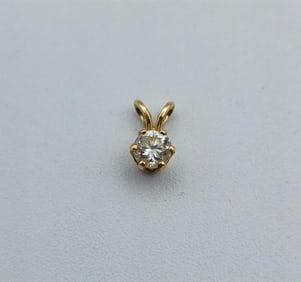 14k Gold & Diamond Pendant