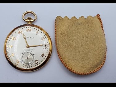 18k Gold Tiffany Pocket Watch