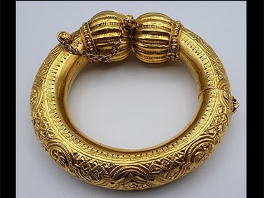 22k Gold Arabian Harem Ankle Bracelet