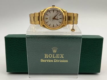 1954 Rolex 18k Gold Oyster Perpetual Men's Wristwatch