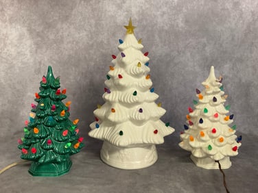 Table Top Ceramic Christmas Trees
