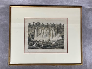 Falling Springs VA Framed Litho
