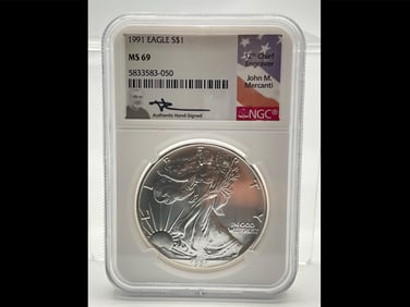 1991 Eagle $1 Silver Dollar