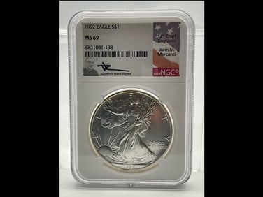 1992 Eagle $1 Silver Dollar