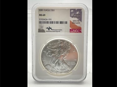 2001 Eagle $1 Silver Dollar
