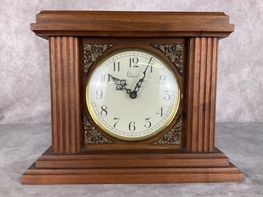 West German Colonial Mantel Shelf Clock