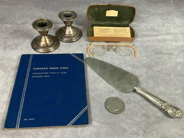 Weighted Sterling Candle Holders & More