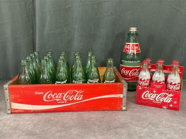 Coca Cola Crate & Bottles