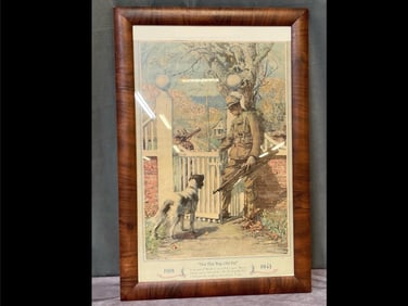 WWI Soldier & Dog Print