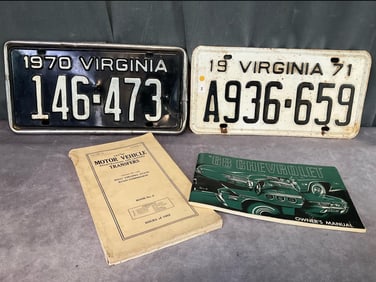 VA and WV Automotive Items