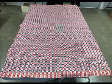 Red, White and Blue Coverlet