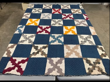Hand Stitched X Quilt