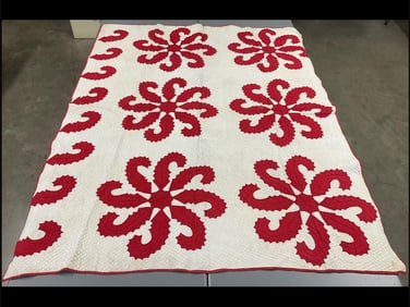 Hand Stitched Pinwheel Quilt