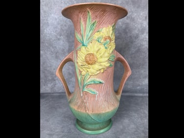 Roseville Pottery Peony Vase