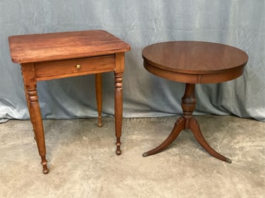 Single Drawer Stand & Drum Table