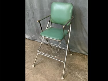 1950's Chrome & Vinyl High Chair