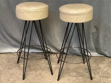 Pair of Retro Swivel Stools