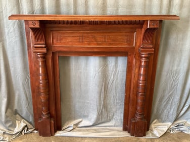 Wooden Fireplace Mantel
