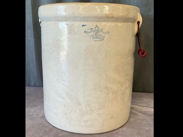 Six Gallon Stoneware Crock