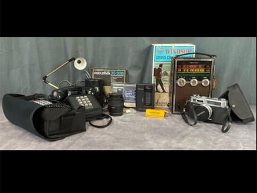 Vintage Electronics, Camera Equipment, Telephones and More