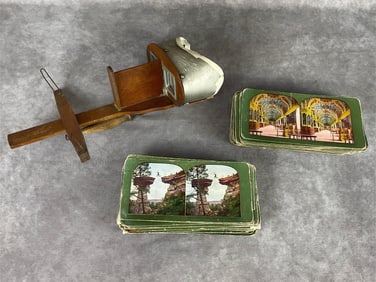 Stereoscope With Cards