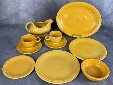 Yellow Fiestaware Dishes