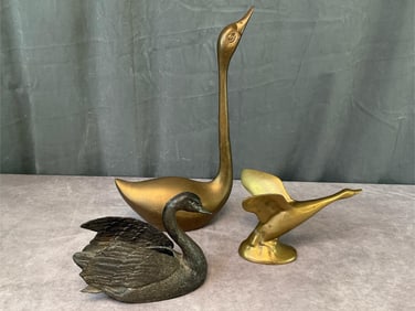 Decorative Brass Birds