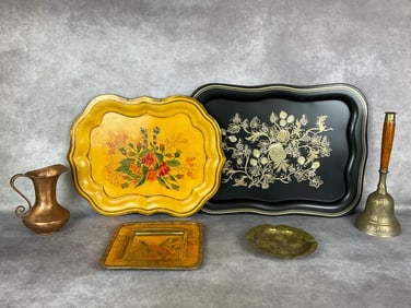 L.H. Dewey Handpainted Tray