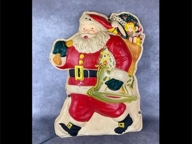 Lighted Vintage Santa