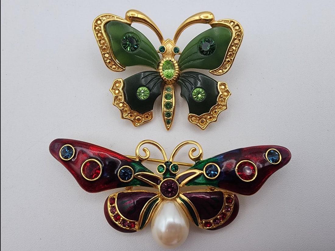Joan Rivers Butterfly Brooches (1 of 7)