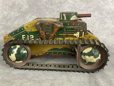 1930's Marx E12 Tin Tank