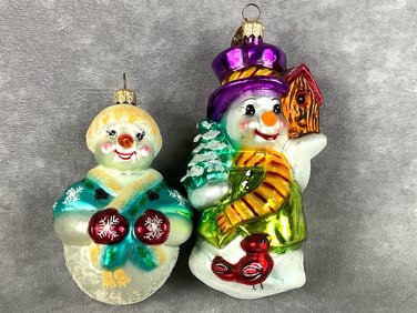 Christopher Radko Snowmen Ornaments