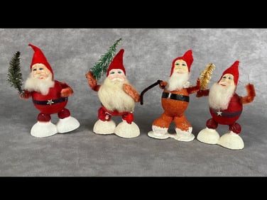 Putz Style Santas