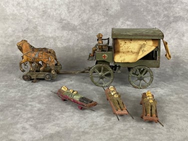 Elastolin Lineol Horse Drawn Ambulance