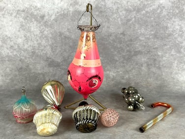 Victorian Mercury Glass Ornaments